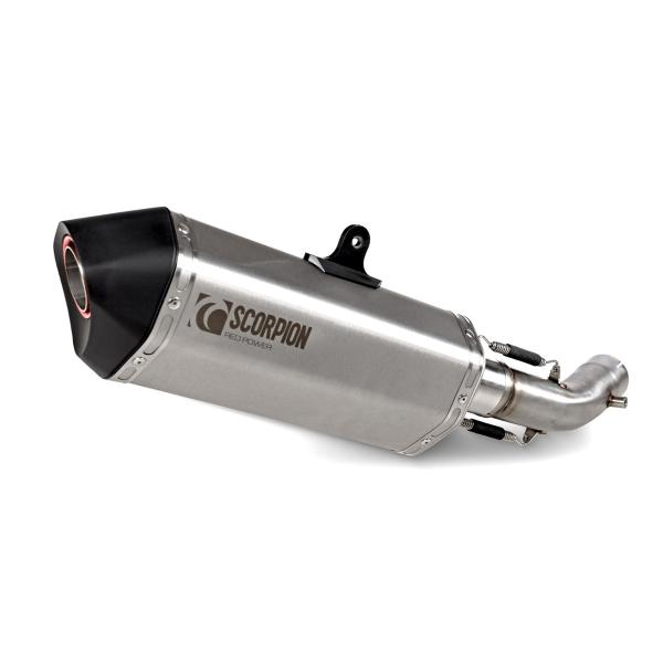 Scorpion Exhaust Voge DS 800 X Rally 2025 - 2025 Serket Parallel Slip-on Brushed Stainless